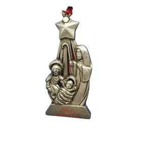Gloria Duchin Collectible Christmas Ornament Holy Family Made in the USA